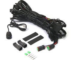 Koplamp Mistlamp Kabelset - Bedrading Set - Verlichting Monteren - Compleet met Relais - 1.7 Meter - Zwart