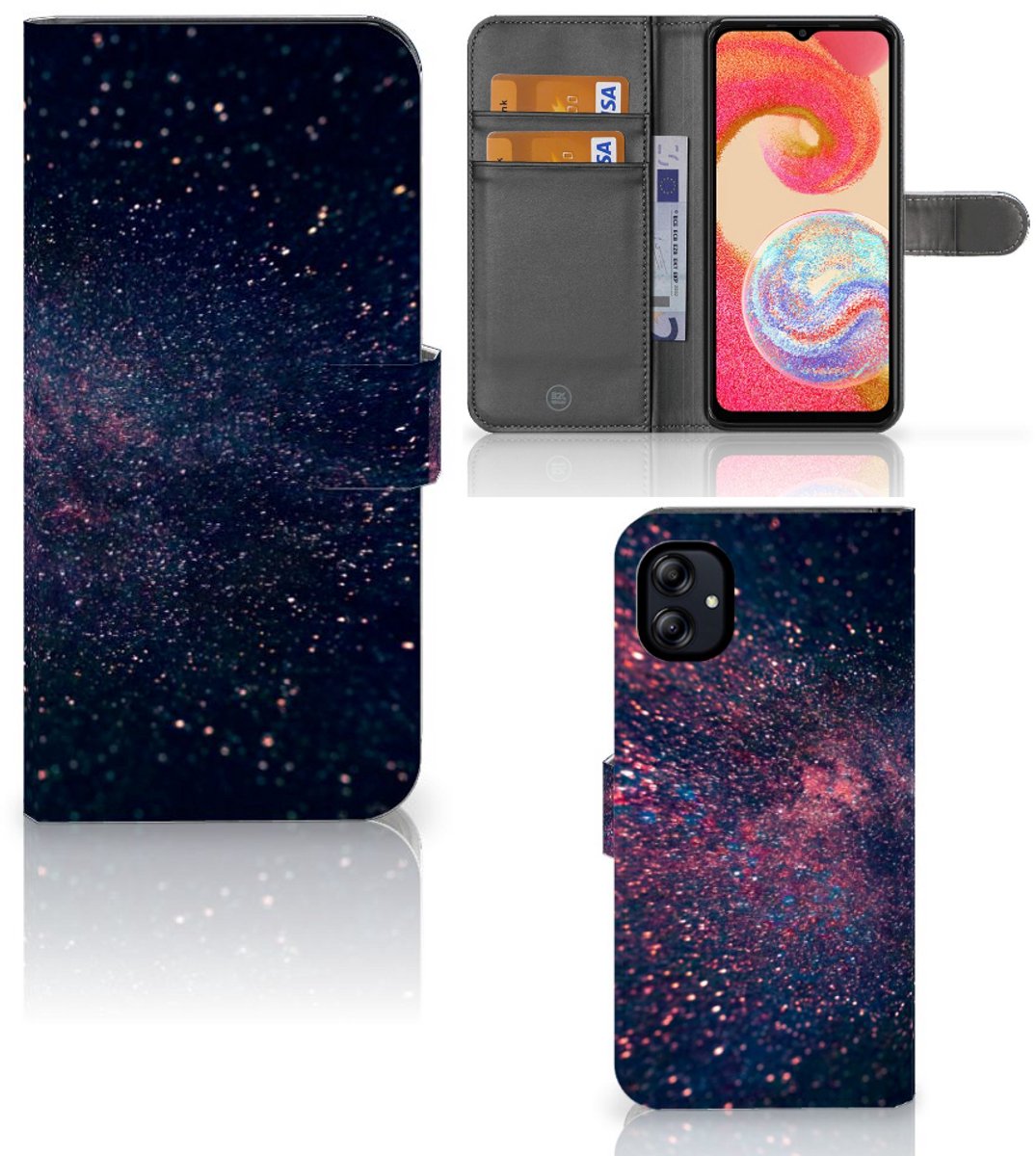 Samsung Galaxy A04e Book Case Stars