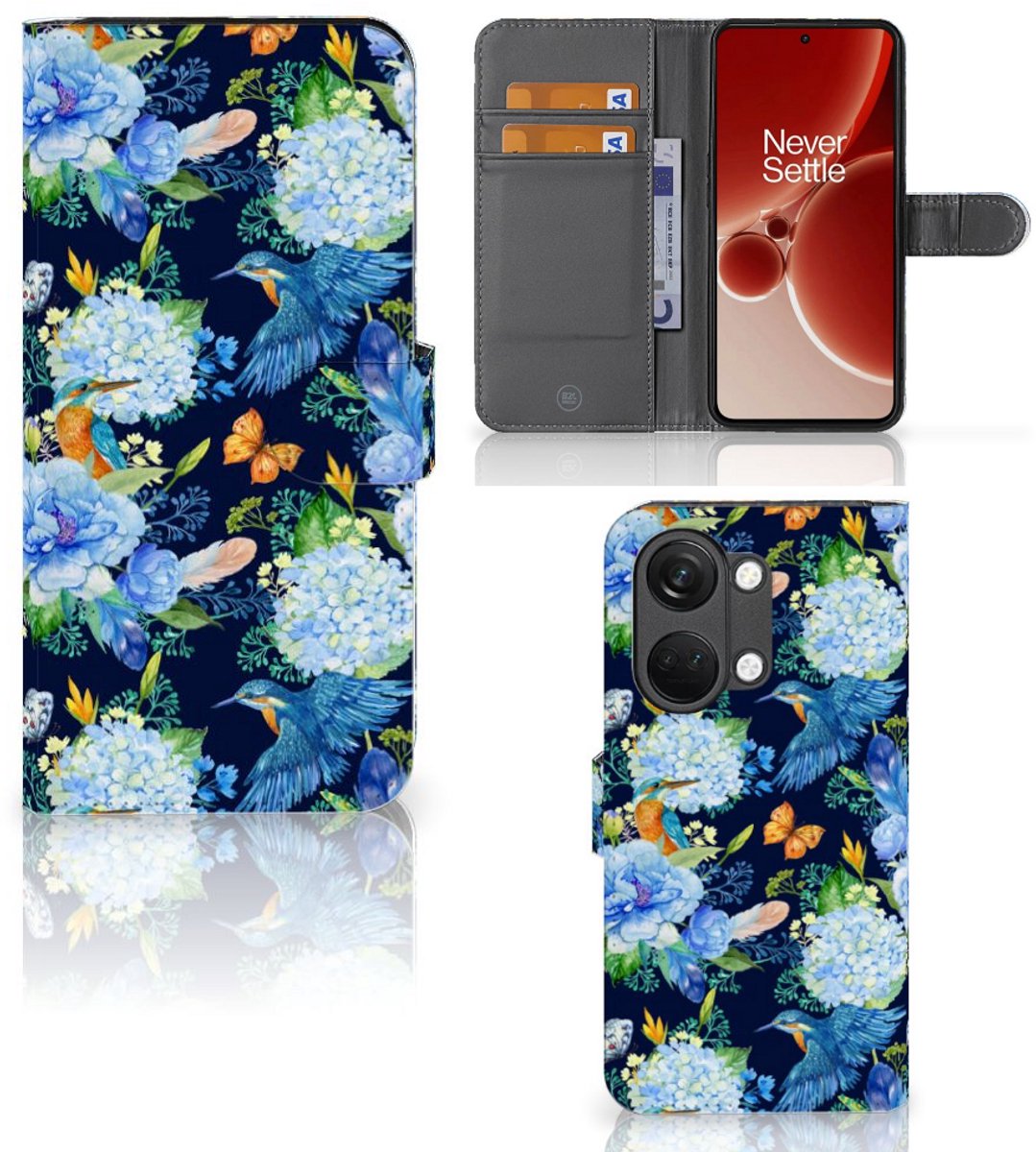 Telefoonhoesje met Pasjes voor OnePlus Nord 3 IJsvogel