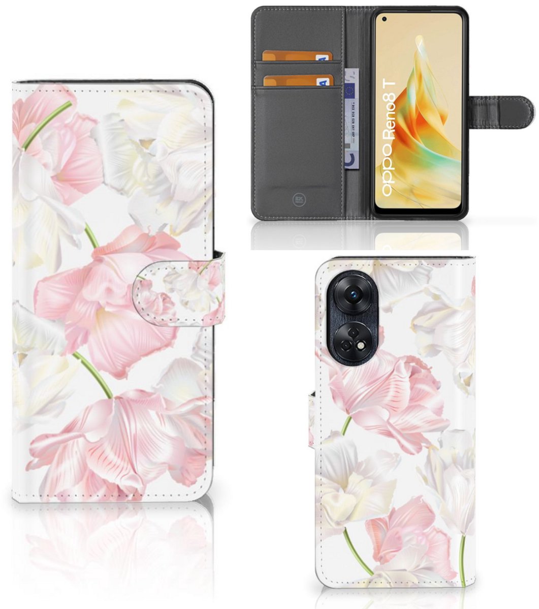 OPPO Reno8 T 4G Hoesje Lovely Flowers