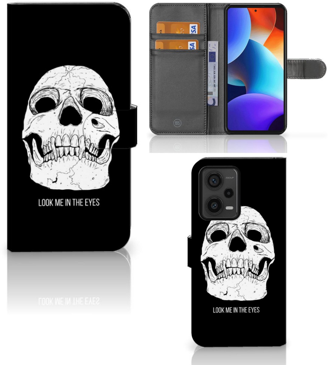 Telefoonhoesje met Naam Xiaomi Redmi Note 12 Pro Plus Skull Eyes