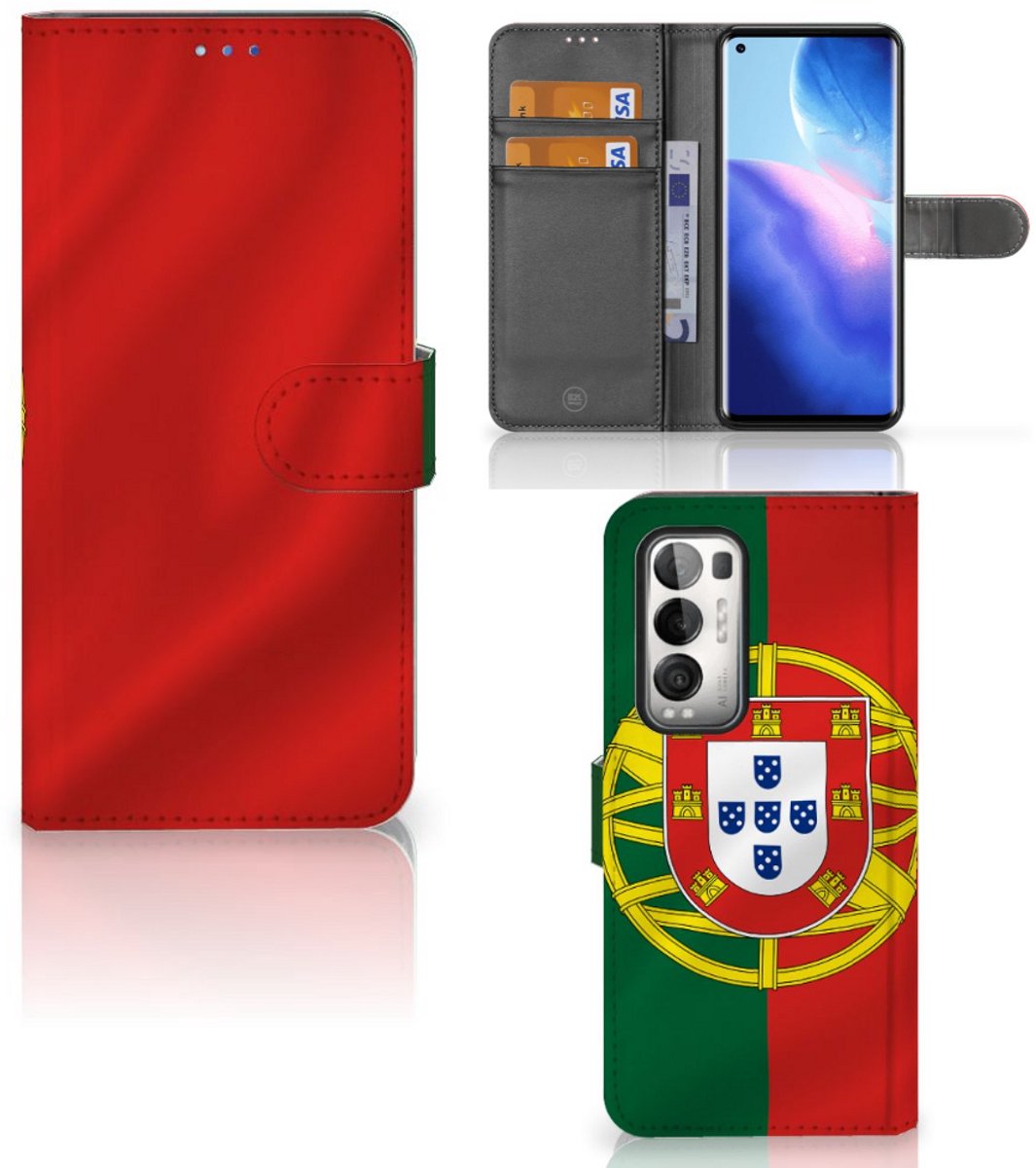 OPPO Find X3 Neo 5G Bookstyle Case Portugal