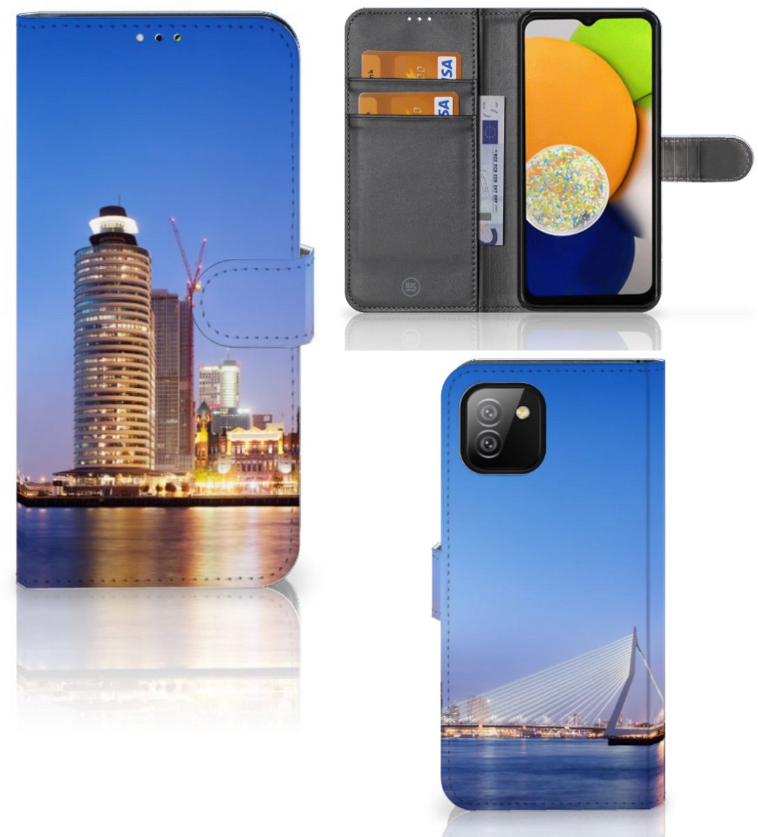 Book Case voor Samsung Galaxy A03 Flip Cover Rotterdam