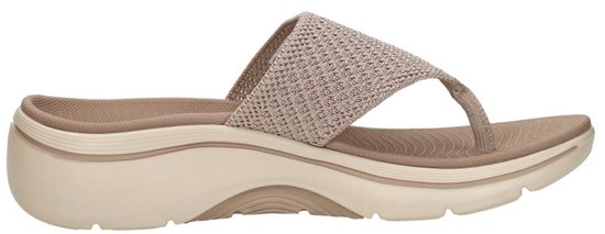 Skechers GO WALK ARCH FIT 2.0 SANDAL - Dames Slippers - Taupe