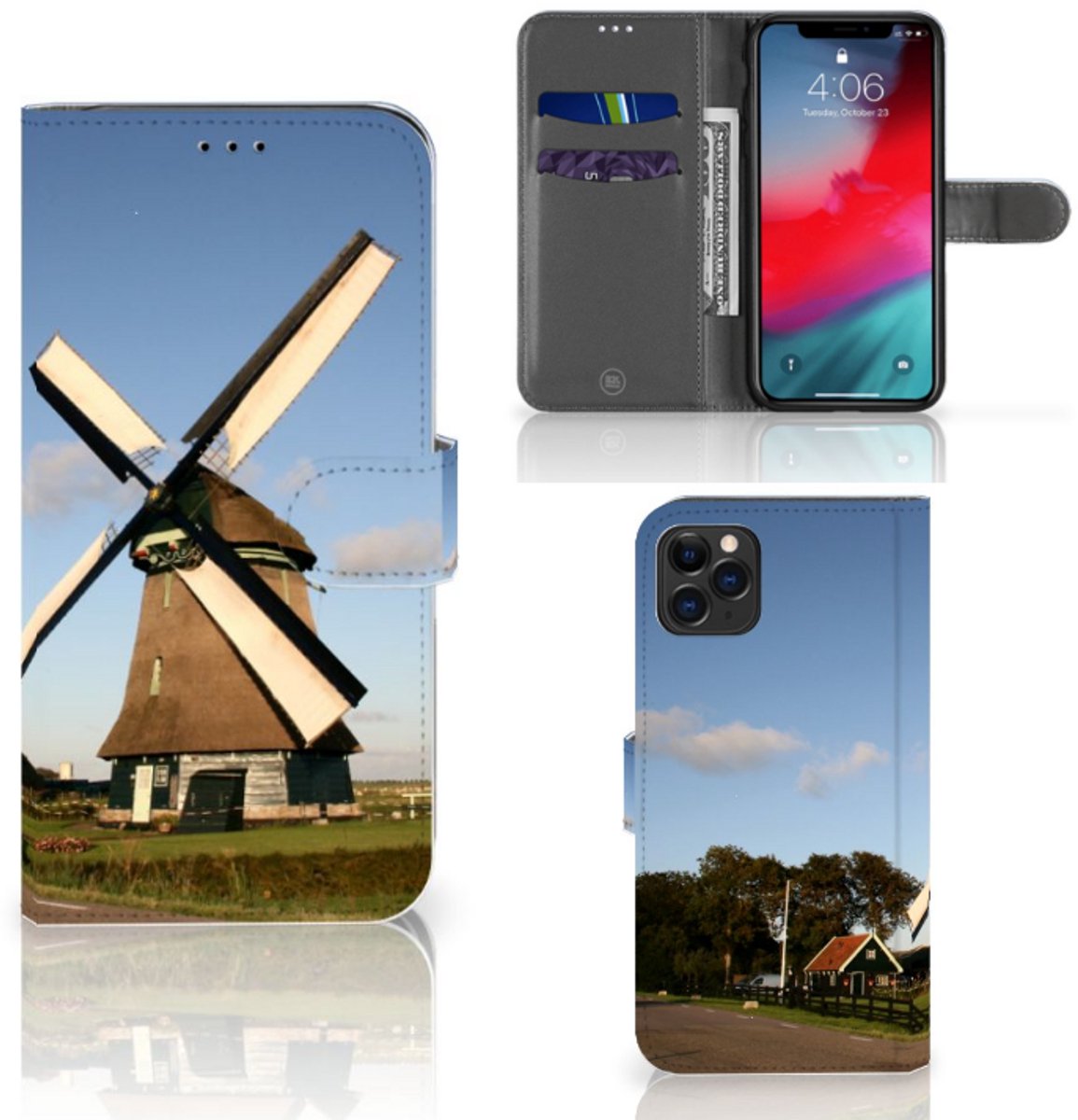 Boekhoesje voor Apple iPhone 11 Pro Max Flip Cover Molen