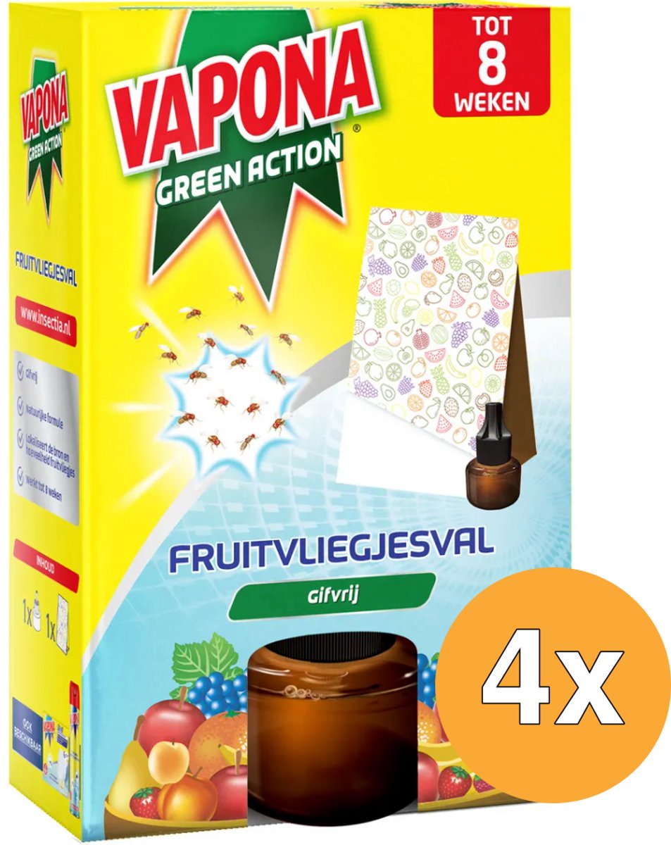 4x Vapona Fruitvliegjesval (1 stuk)