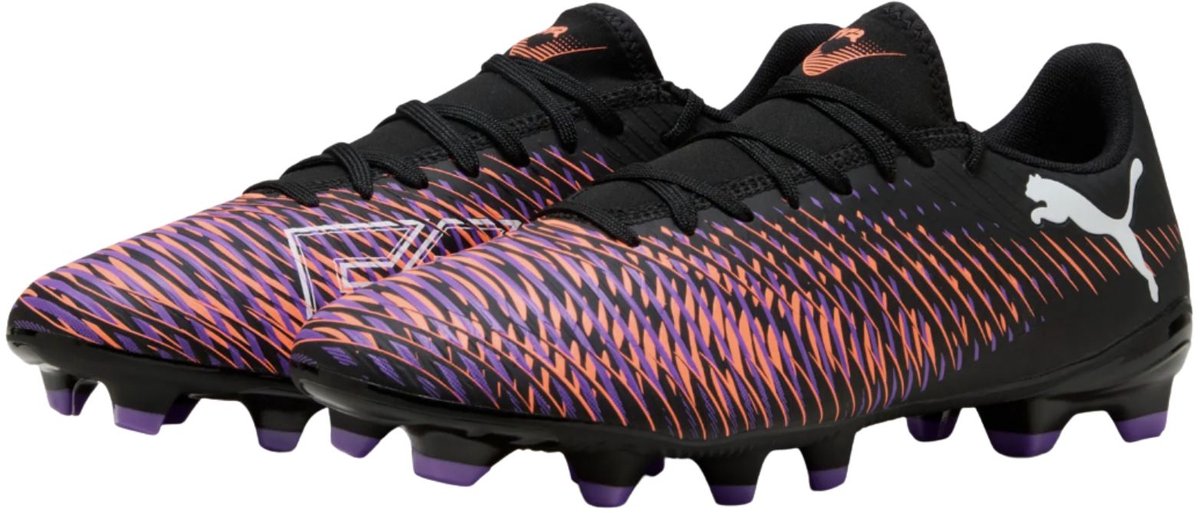 Puma voetbalschoenen Future 8 Play FG/AG junior zwart rood maat 28.