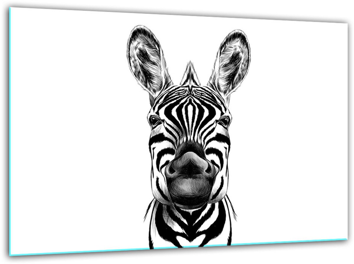 TMK ArtDeko - Snijplank - Gehard Glas - 30x22 cm - Zebra