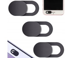Hangzhou A Link Star Technology - Webcamcover - Verschuifbaar - Zwart - 3 Stuks