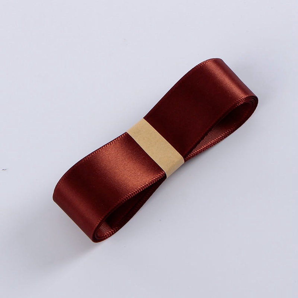 Mech-mech Rol - Florale Lint - Chocolade - 2,5cmx32m