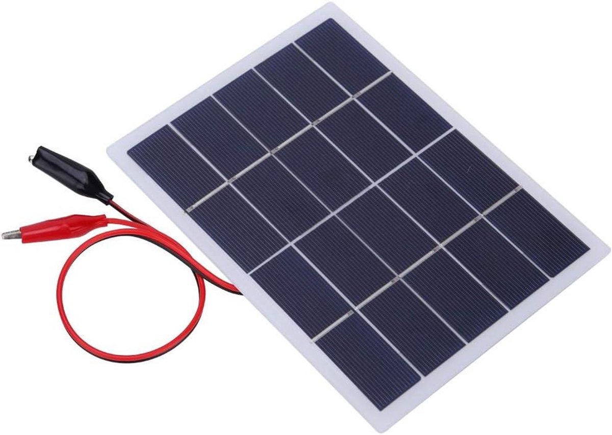 Mini Zonnepaneel - Draagbare Zonne-oplader - Batterijen Opladen - Waterdichte Controller - 170x130mm - Zwart