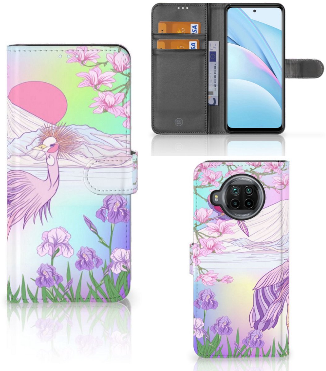 Xiaomi Mi 10T Lite Telefoonhoesje met Pasjes Bird