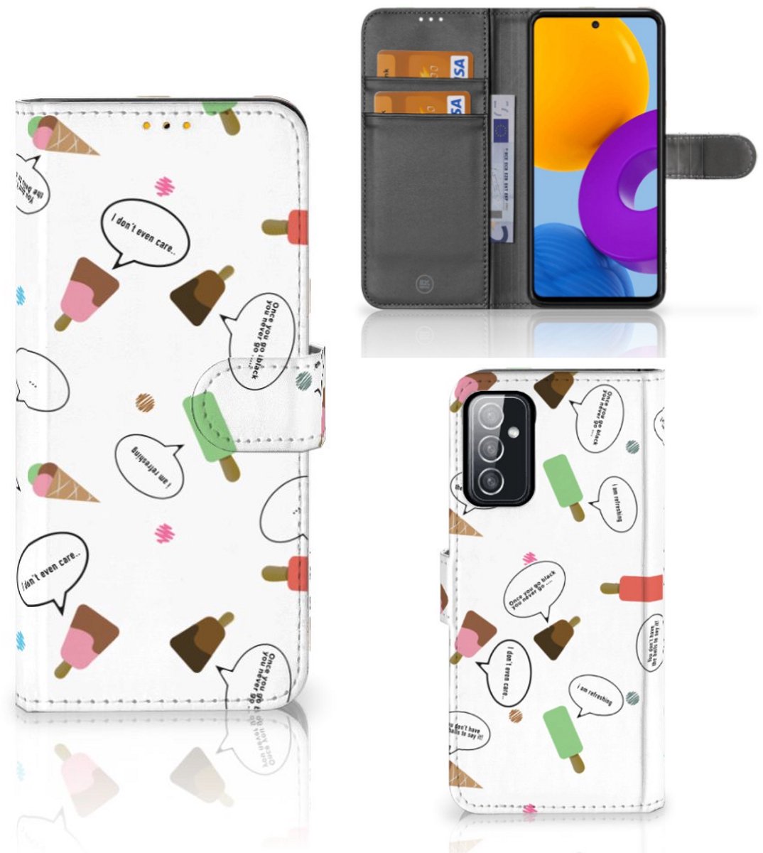Samsung Galaxy M52 Book Cover IJsjes