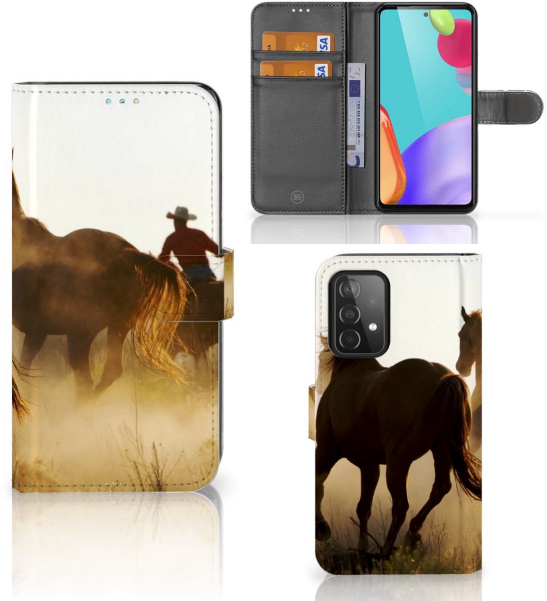 Samsung Galaxy A52 Telefoonhoesje met Pasjes Design Cowboy
