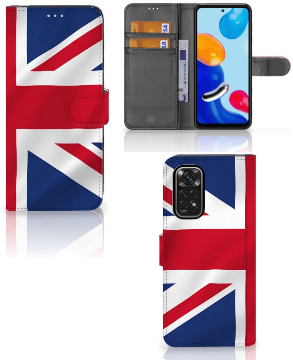 Xiaomi Redmi Note 11/11S Bookstyle Case Groot-Brittannië