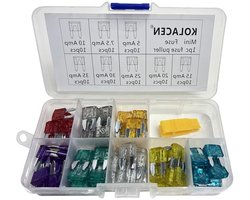 Mini Zekering Set - Auto Zekeringen - Voertuig Beschermen - Diverse Amp Types - 81 Stuks - Grijs