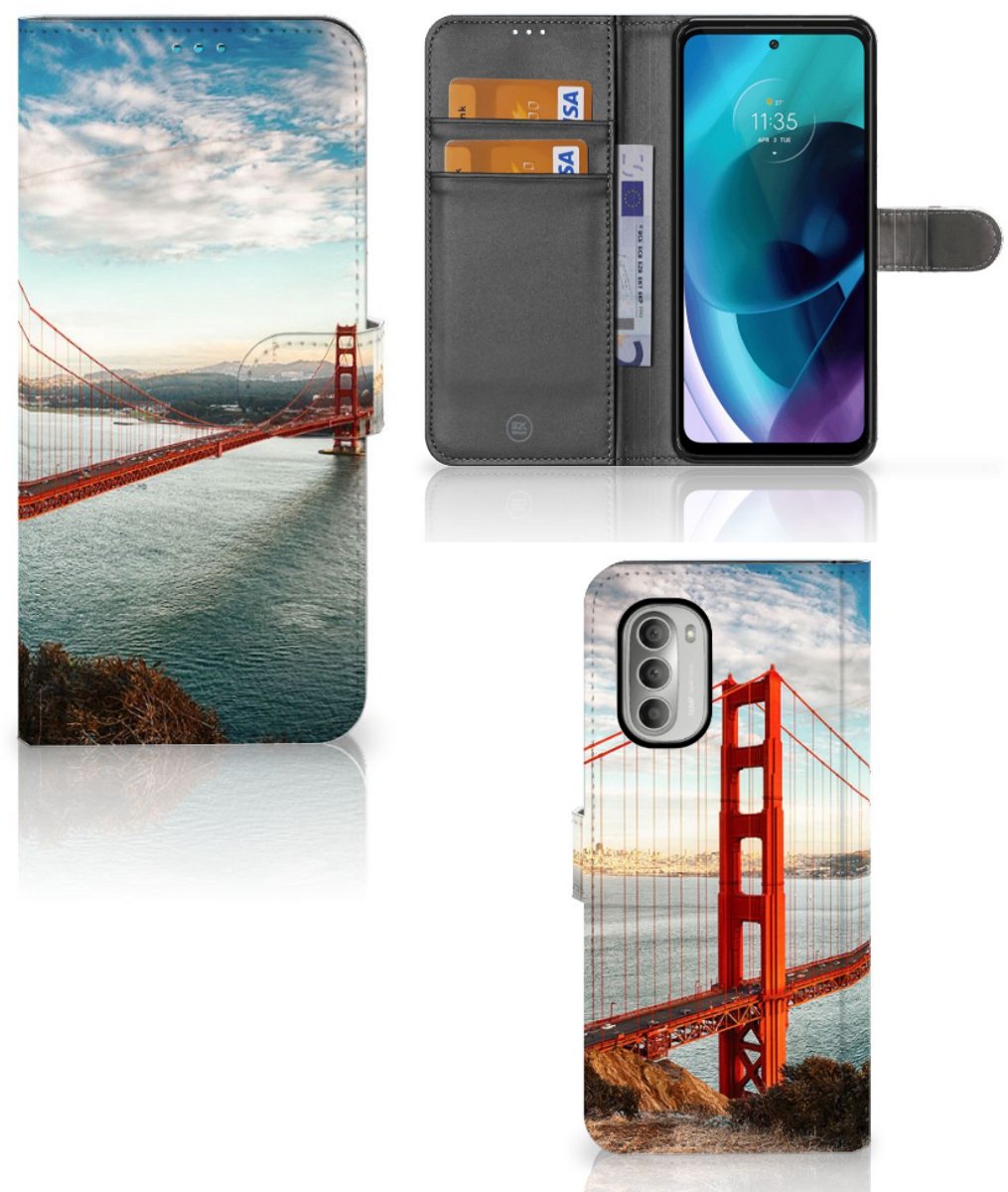 Motorola Moto G51 5G Flip Cover Golden Gate Bridge