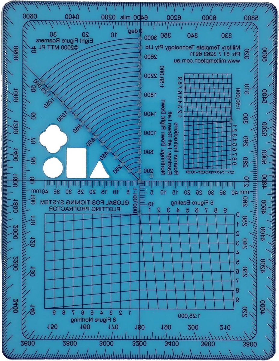 Gradenboog Kaart Plotter - Navigatie Gereedschap - Outdoor Navigatie - GPS Nauwkeurigheid tot tien meter - 1.5 mm dik PETG