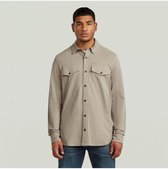 G-Star Marine beige gebreid overhemd