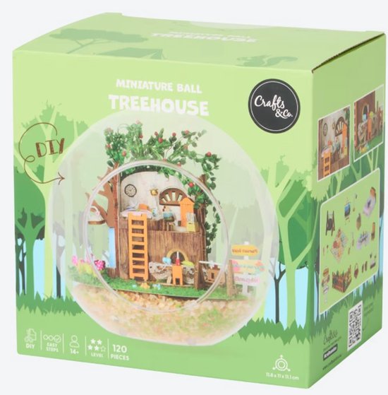 Crafts & Co DIY Miniatuur-bal Treehouse