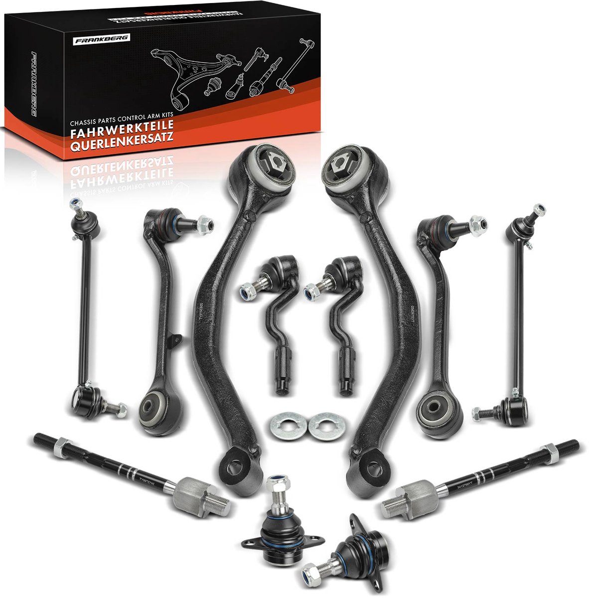 Frankberg 12-delige draagarm set vooras buiten voor BMW X3 E83