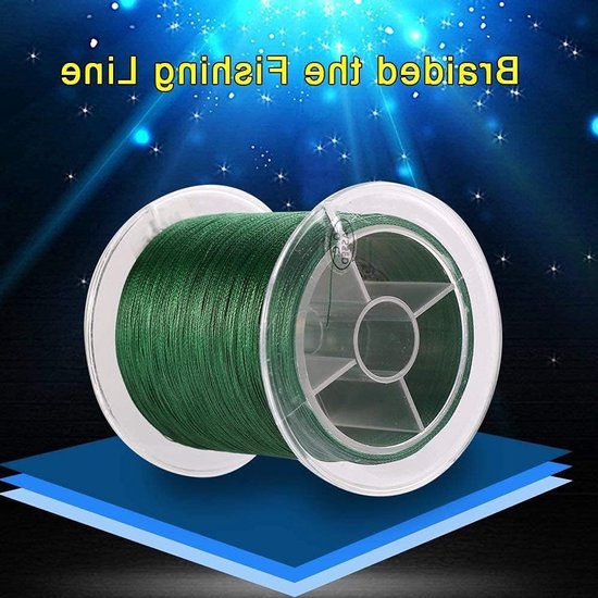 Gevlochten Vislijnen 300m - Sterke 4 Strengen PE Multi-filament Vis Touw in Groen van Merkloos — afbeelding 5