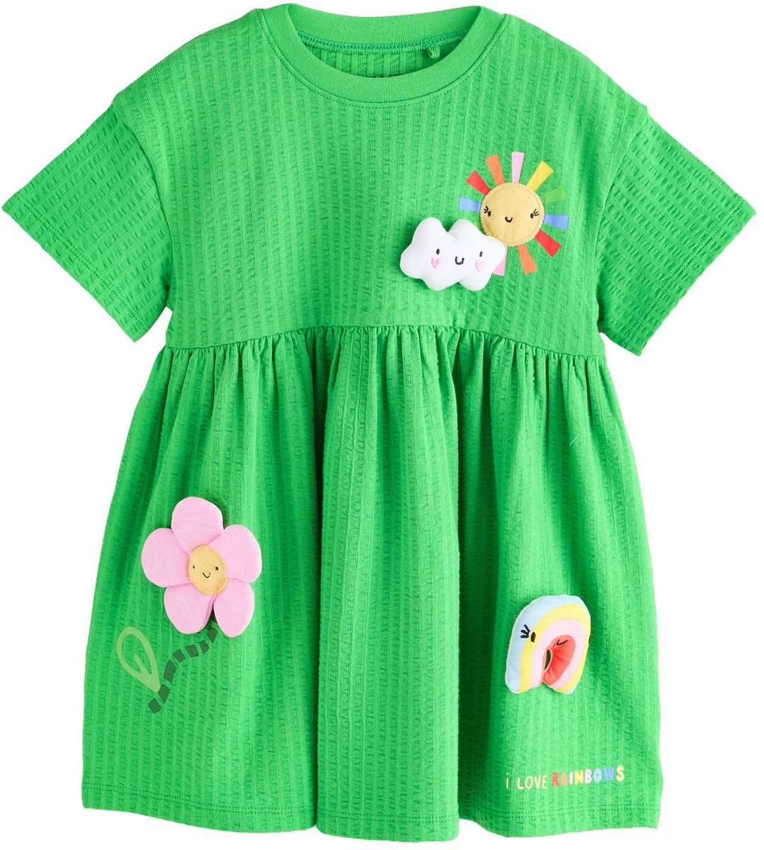 Next - Meisjes - Jersey jurk - Groen