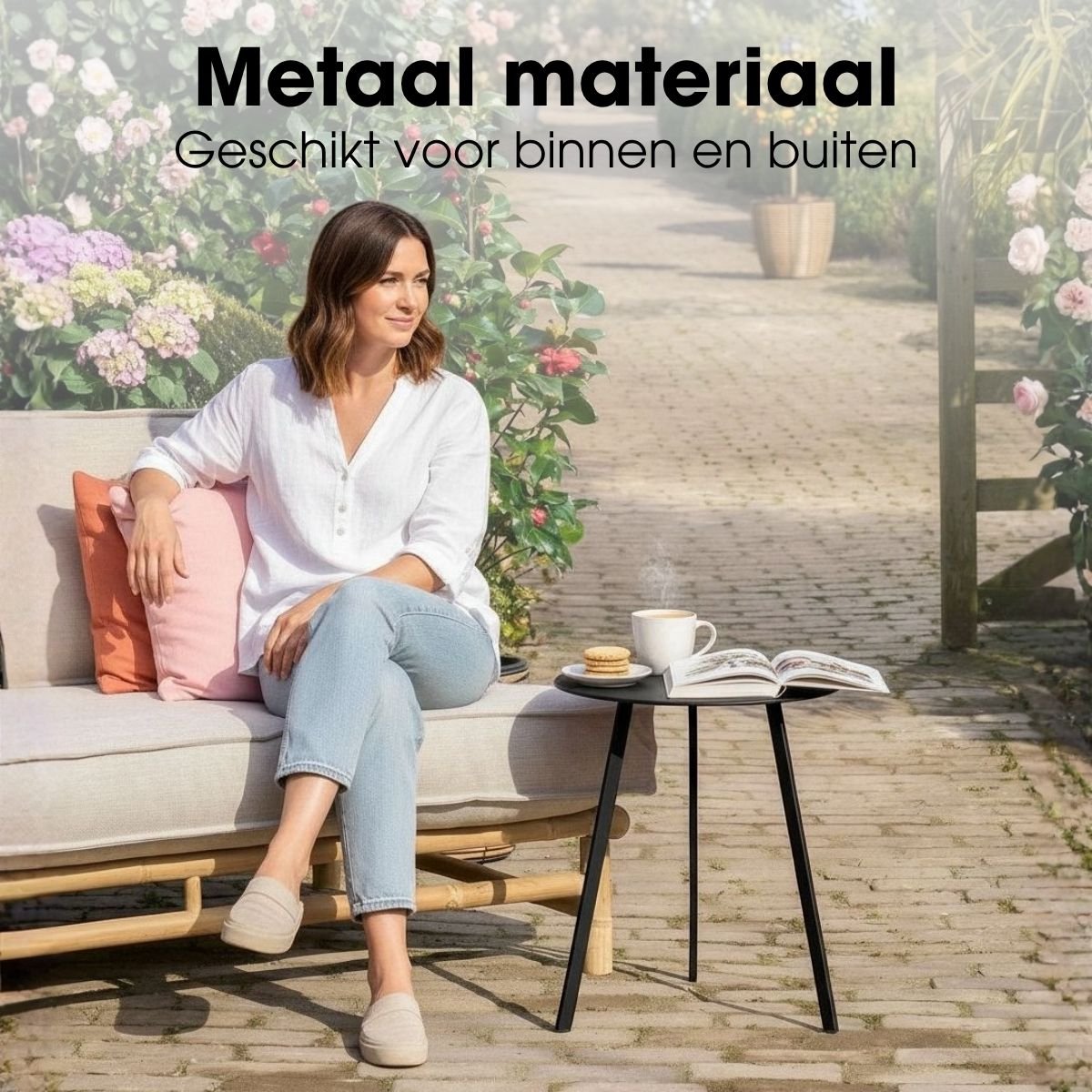 Mica Decorations Seatle Bijzettafel voor Buiten - H45 x D38 cm thumbnail 5