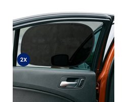 R2B Zonnescherm Auto Zijruit - 2 Stuks - Zelfklevend - UV Protectie - Zonnescherm Auto Baby & Kind - Zonwering Auto - Zonwering Raam - Auto Zonnescherm - Auto Accessoires