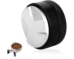 Professionele Coffee Leveling Tools voor Perfecte Gemalen Koffie - 304 RVS, Geschikt voor Keukens, Cafés en Kantoorgebruik (51mm)