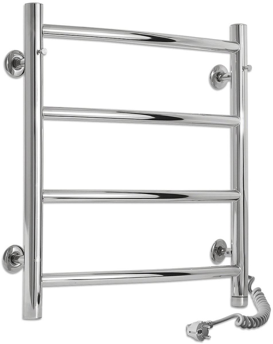 Elektrische handdoekverwarmer Laris Classic 450x500 timer, aanraakschakelaar, roestvrij staal, Laris