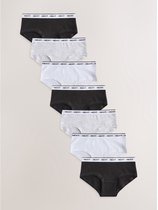 Next - Meisjes - Set van 7 hipsters - Zwart