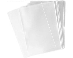 100PCS 8.66"x12" (5 mil Thick) Clear Flat Cello/Cellophane Sealable OPP Plastic Disposable Treat Bag For Gift Wrap Packing Party Favors Wedding Samples Bakery Cookies Candies Home Kitchen Sto
