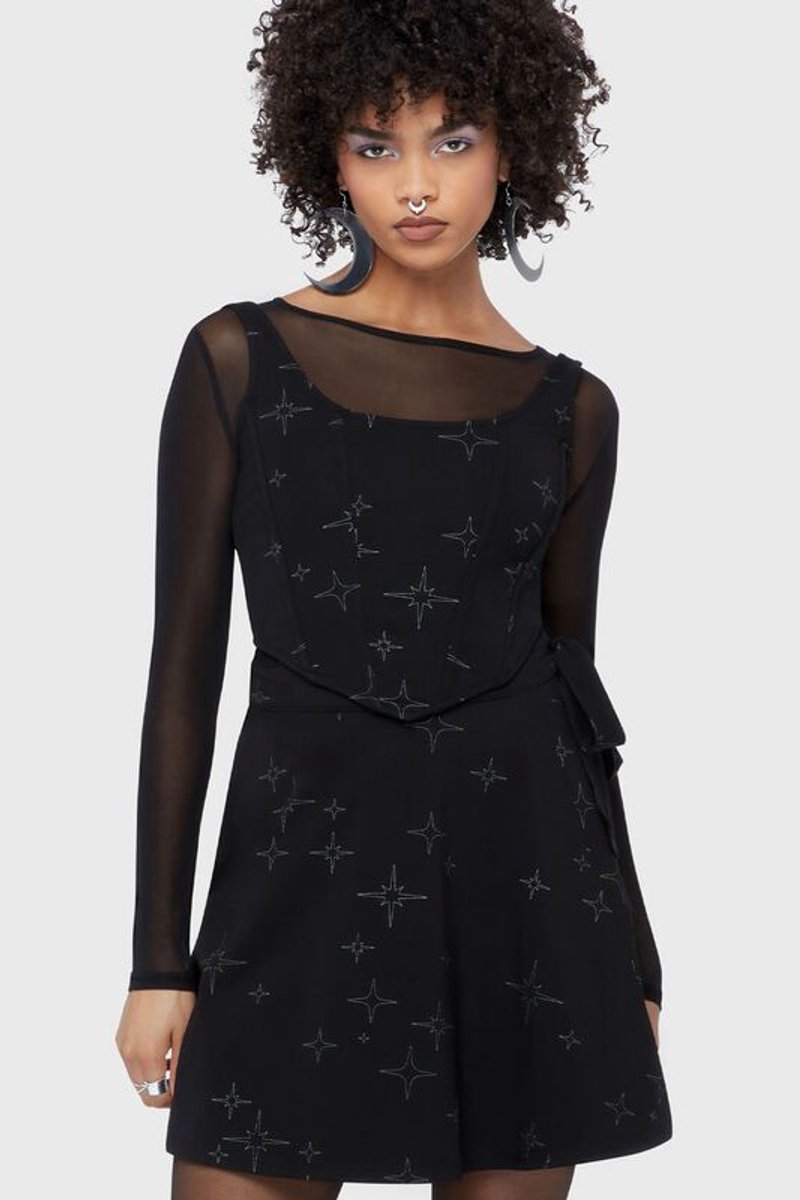 Killstar Beneath The Eclipse - Ethereal Night Corset Dames Korset - zwart - XL