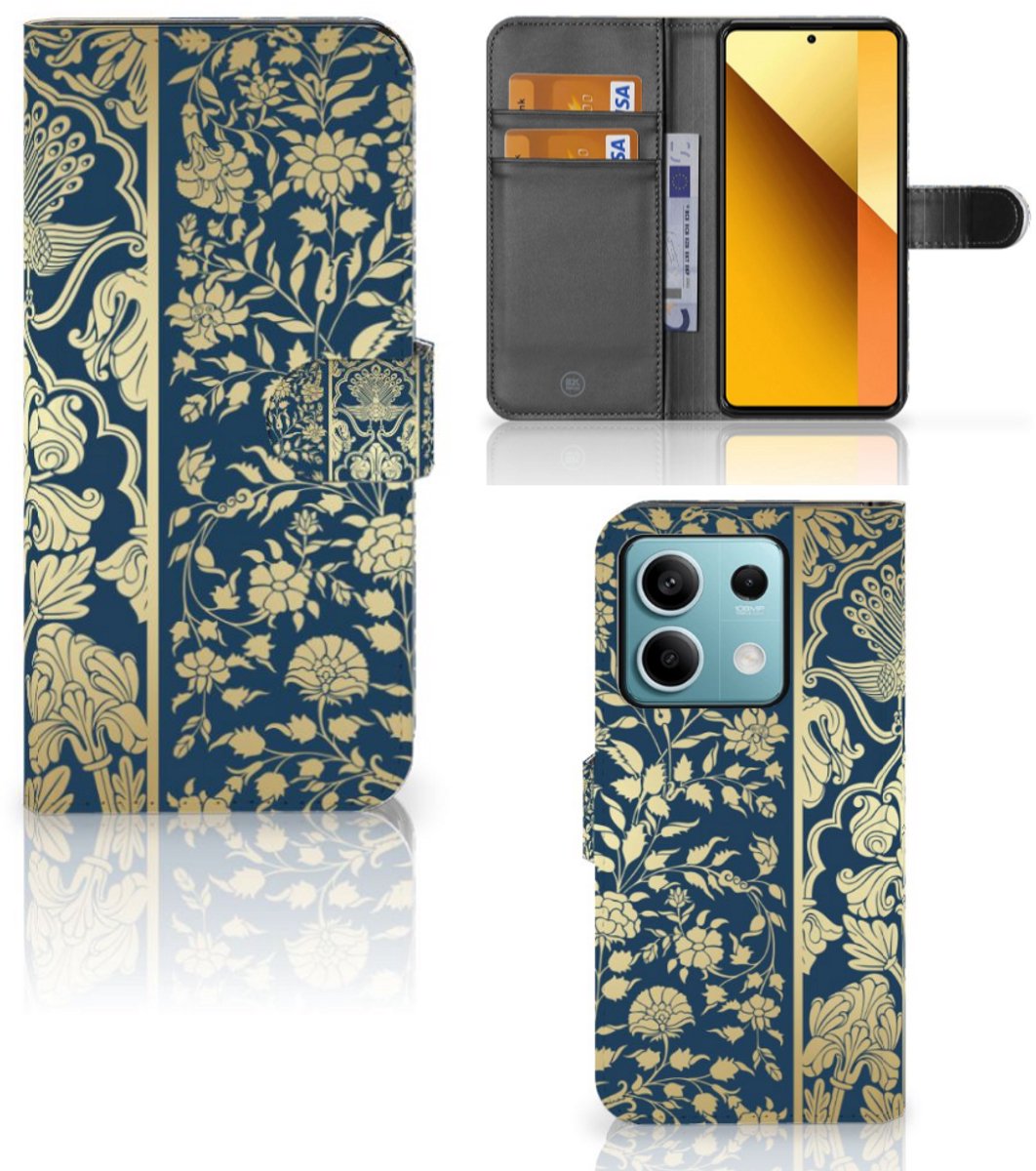 Xiaomi Redmi Note 13 5G Hoesje Beige Flowers