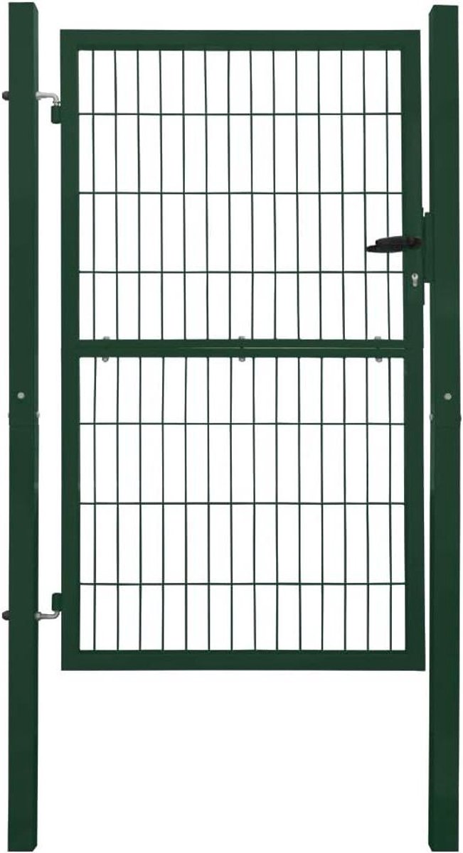 Metalen Tuinpoort - Draaipoort Hekwerk - Perceel Afsluiten - Dubbelstaafmat Compatibel - 1