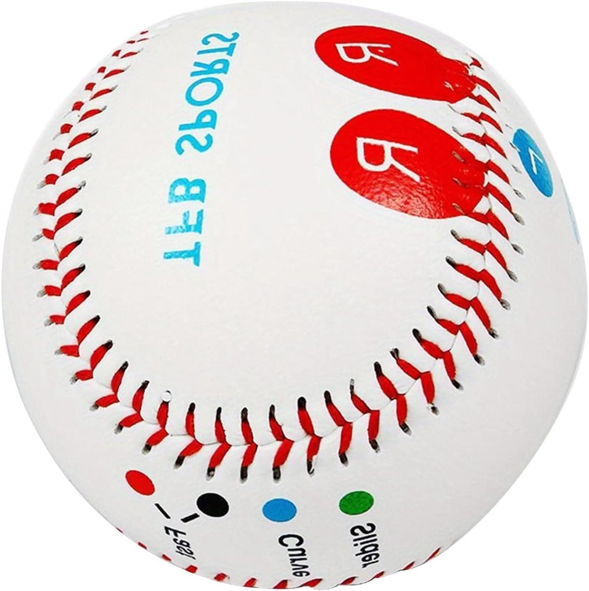 Pitching Grip Trainer - Trainingsbal Vinger Plaatsing - Honkbal Vaardigheden Verbeteren - Kleurgecodeerde Vinger Markeringen - Standaard 9 Inch
