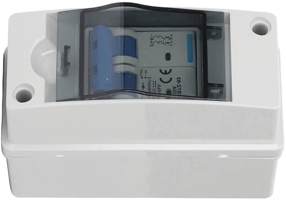 DC Schakelaar - Zonne-energie Schakelaar - Energie Beheer - IP65 Waterdicht - 1000V - Grijs