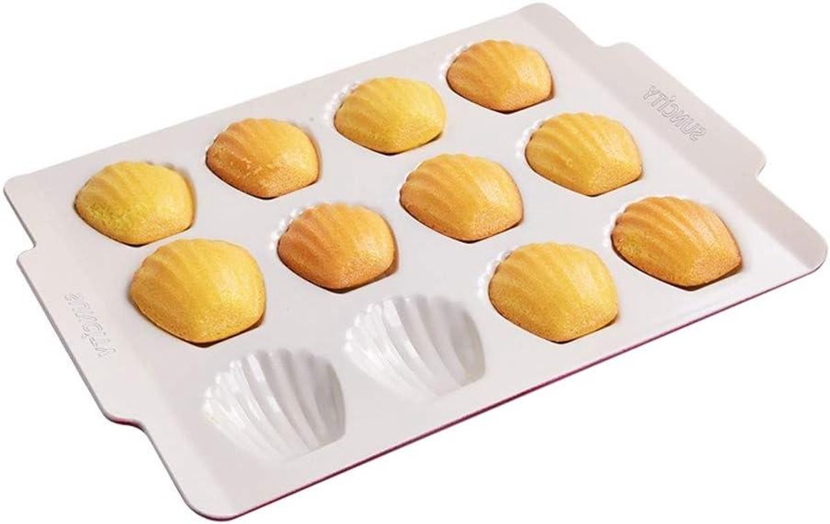 Cakevorm - Muffin bakplaat - Bakken - Anti-aanbaklaag - 21 x 8 cm - Rood