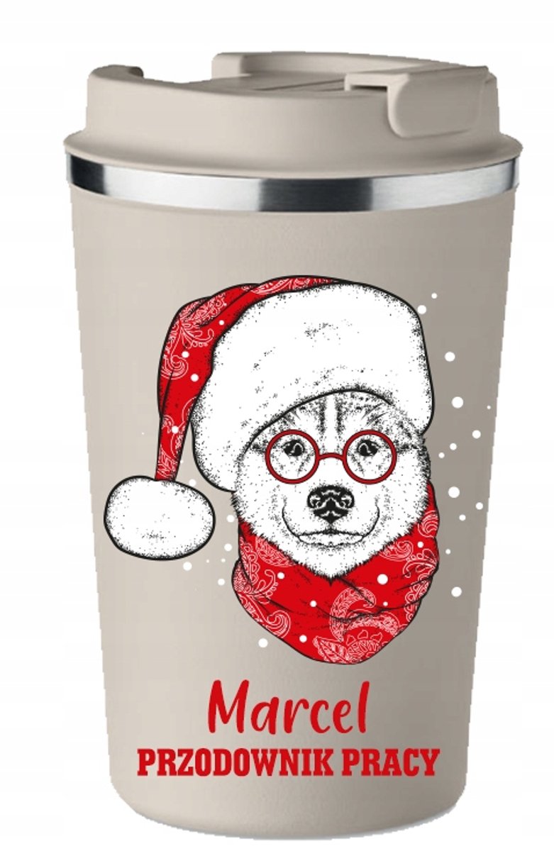 Gepersonaliseerde Thermosbeker met Naam - Uniek Kerstcadeau