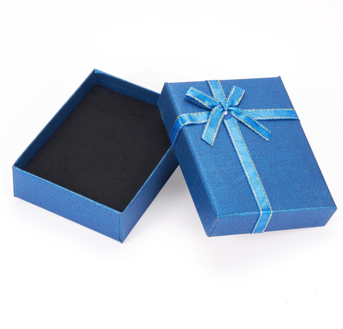 ZEYNOMAX- Sieradenbox 12 Stuks - Rechthoekige Opbergdozen - Karton - Sieraden Gift Dozen - Inclusief Spons - Duurzaam en Beschermend - Sieradenverpakking