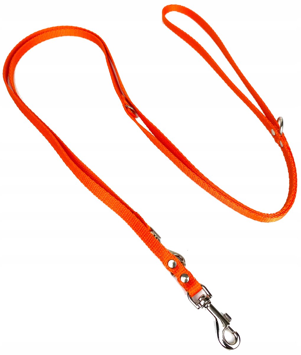 Verstelbare Hondenlijn 120-205 cm / 10 mm Breed - Oranje