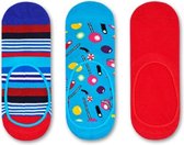 Happy Socks Liner Socks Multi Stripe & Candy 3-Pack, Maat 41/46