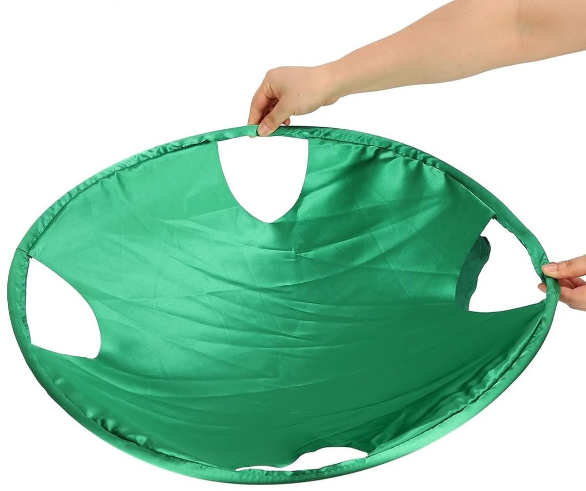 Dailygoods- Wasmand Opvouwbaar - Ronde Kledingsorteerder - Draagbare Wasmand - Handgrepen - Ruimtebesparend - Eenvoudig te Dragen - Wascontainer