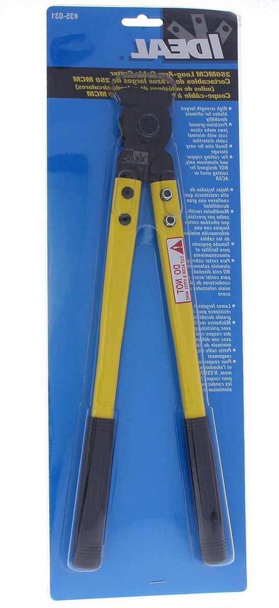 Lange arm kniptang - Kabelknipper - Draad doorsnijden - Verlengde arm - 35 cm - Grijs