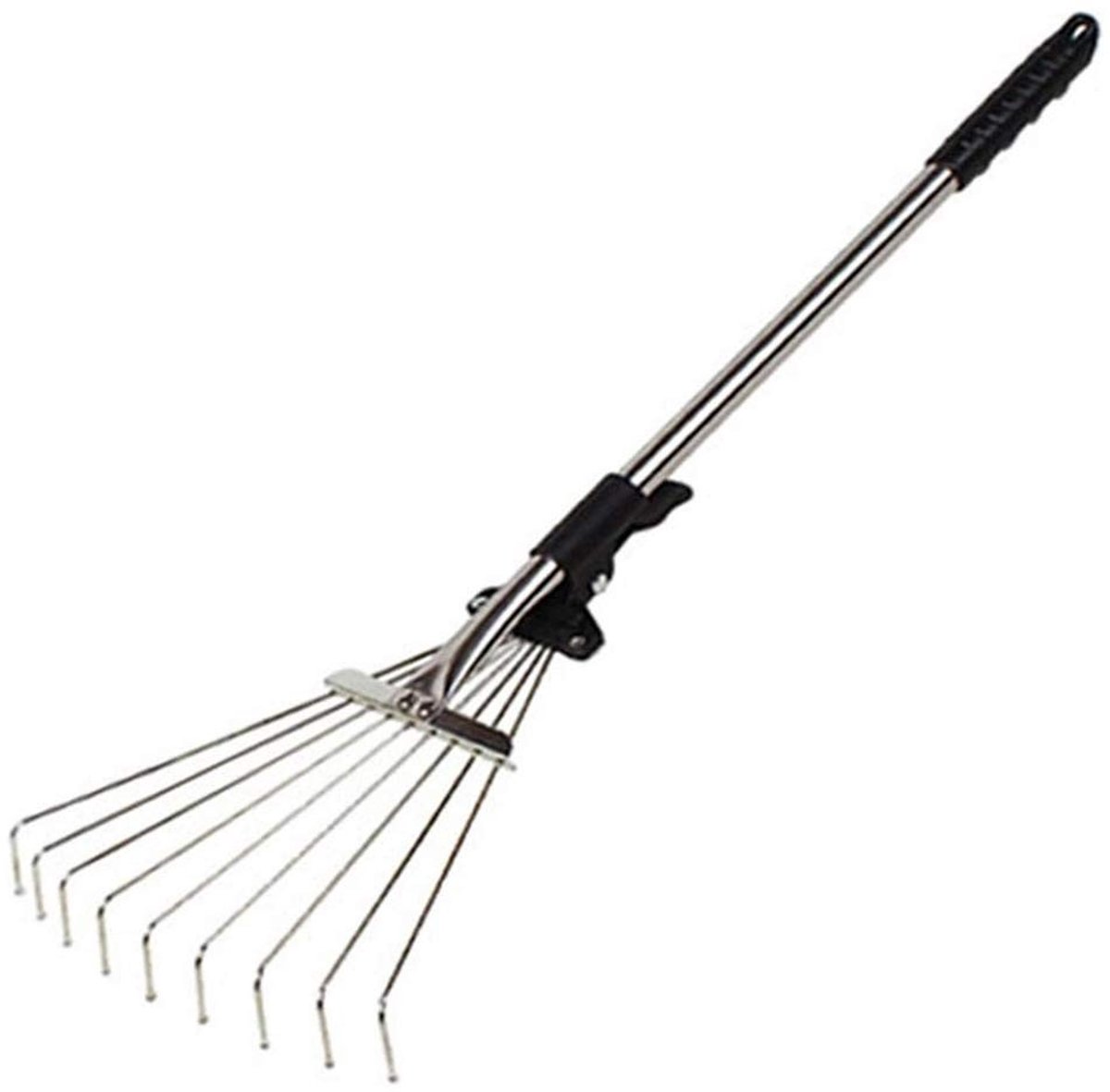 Dailygoods - Verstelbare Tuinbladhark - Multi-getande Metalen Hark - Telescopisch Tuingereedschap - Diverse Kleuren - Voor Gazon en Tuin - Lichtgewich...