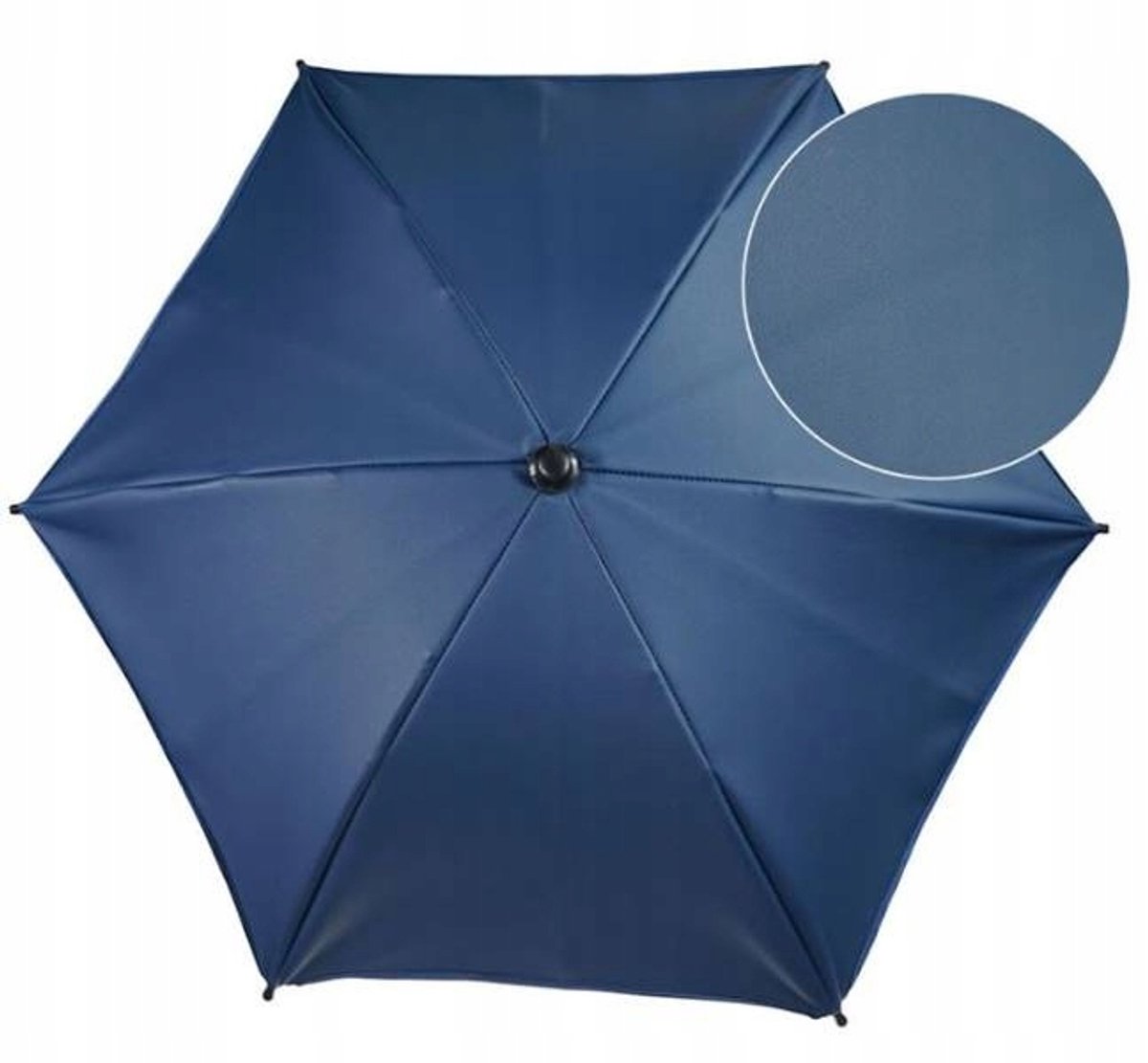 Bomix Kinderwagen Paraplu Eko Leer Blauw