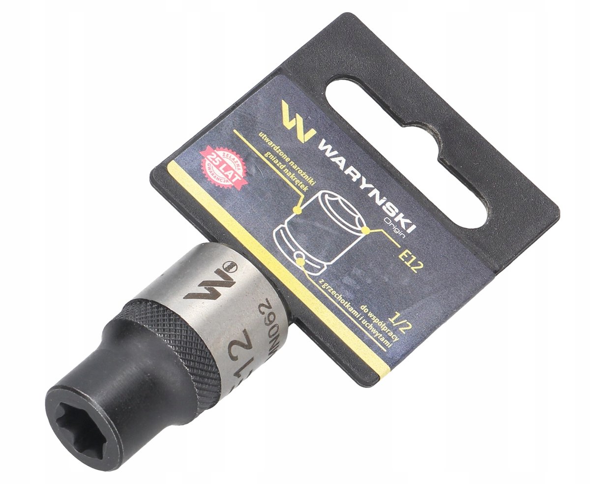 E-TORX Dop 1/2" E12 - Sterk Chroom-Vanadium Staal