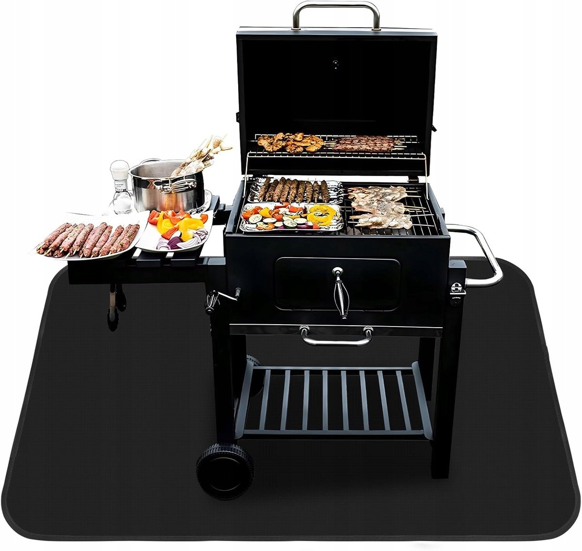 Vuurbestendige Grillmat 162x122cm - Vloerbescherming
