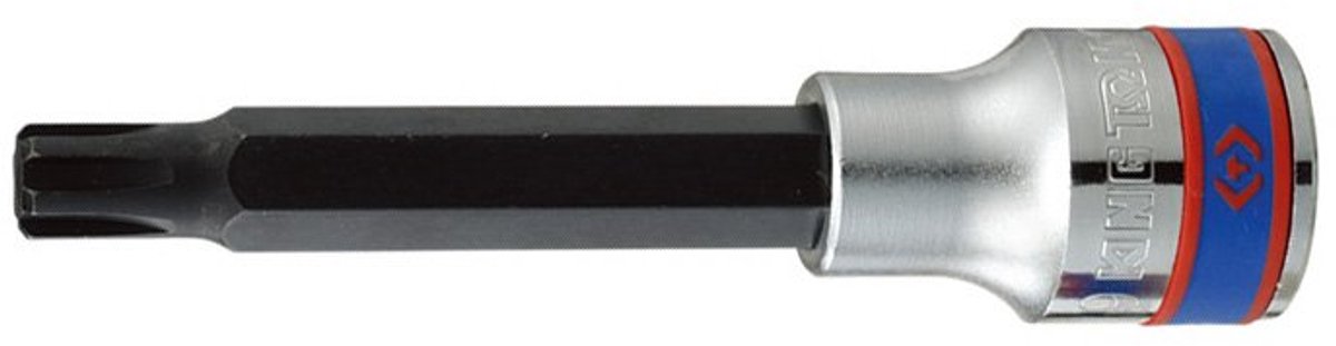 King Tony RIBE M4x100mm lange dop 1/2" - chroom-vanadiumstaal